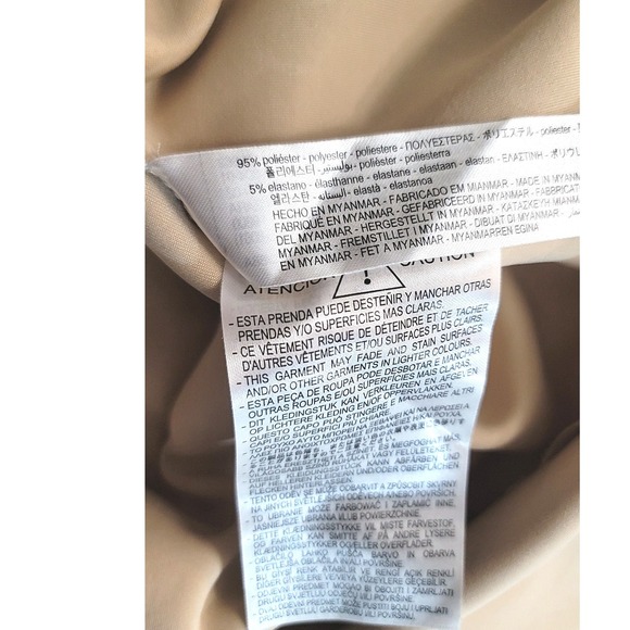 Zara Sleeveless Trench Vest Duster Coat Jacket Neutral Color Belted Modern - Picture 9 of 10